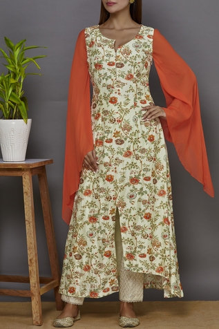 Ariyana Couture Printed Kurta & Pant Set