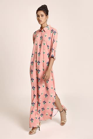 Butta Print Shirt Dress 