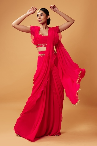 Petite Saree Silhouette - Pre-Order Only  Saree petticoat, Petticoat  pattern, Saree blouse designs