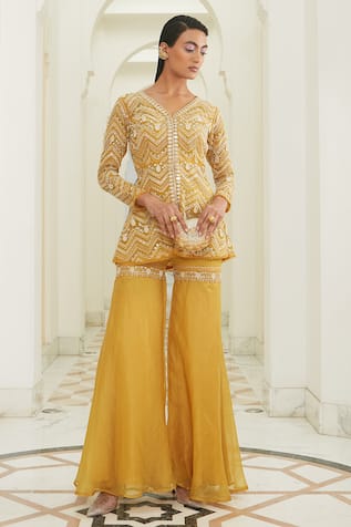 Embroidered Tunic & Sharara Set 