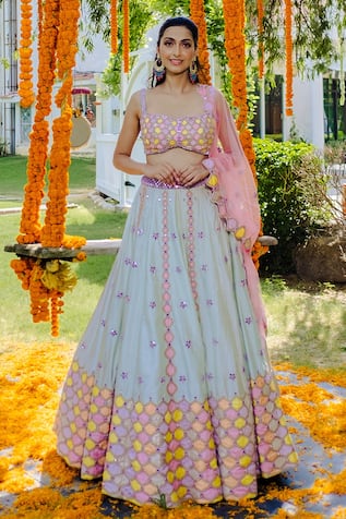 The graceful and alluring style lehenga choli is supremely mesmerizing for  a wedding session. Adding some accessories to it will make it… | Instagram