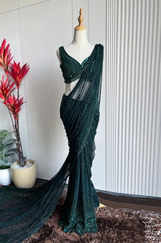 Riantas Embroidered Saree With Blouse