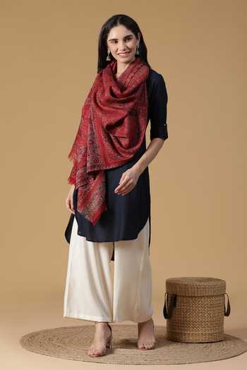Shingora Wool Lurex Jacquard Stole 