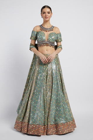 Rabani & Rakha Rabia Printed Lehenga Set