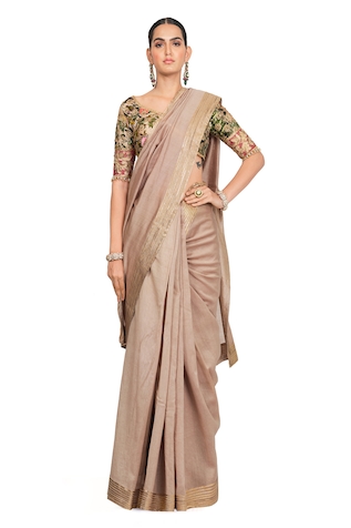 Rocky Star Chanderi Saree With Blouse