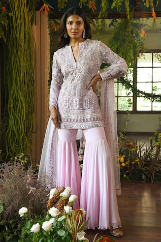 Latest Pakistani Dresses With Bell Bottom Trousers 2023  diKHAWA Fashion   2022 Online Shopping in Pakistan