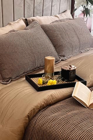 Woven Honeycomb Pattern Duvet Cover 