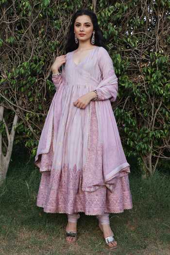 Safaa Afsa Angrakha Anarkali Set 