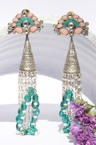 Handcrafted Tassel Long Jhumkas 