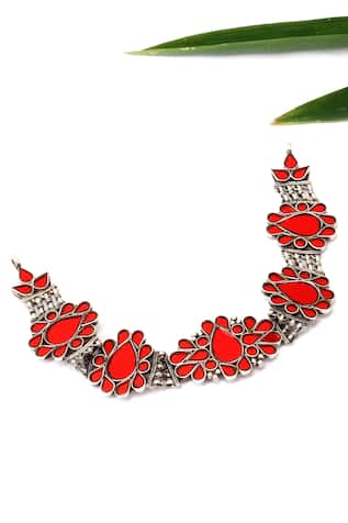 Teardrop Motif Choker 