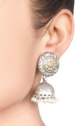 Carved Jhumkas 