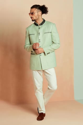 Matka Silk Bandhgala & Pant Set 