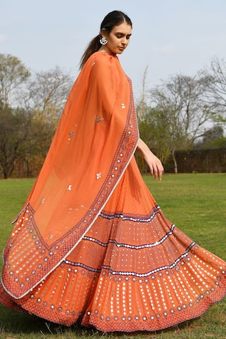 Surbhi Gupta Embroidered Lehenga Set 