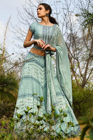 Surbhi Gupta Embroidered Lehenga Set 
