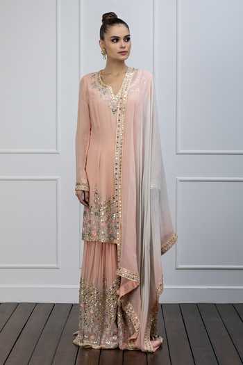 SHIAN Straight Kurta Sharara Set  