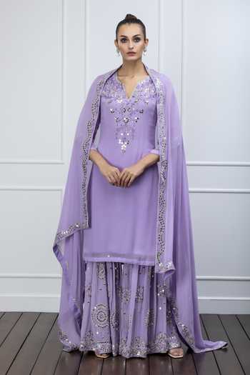 SHIAN Embellished Kurta Sharara Set  
