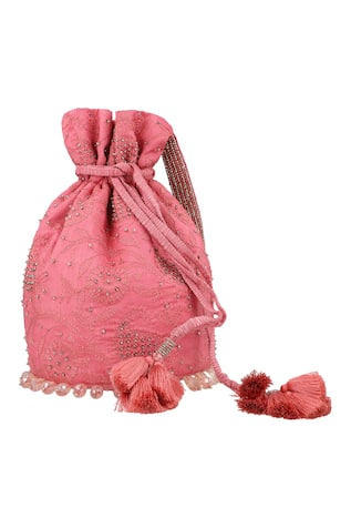 Floral Embroidered Potli Bag 