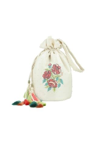 Floral Embroidered Potli Bag 