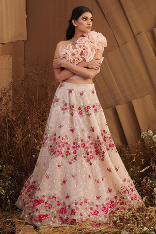Shriya Som Floral Embroidered Lehenga