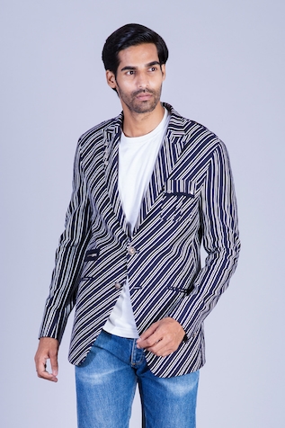 Sarab Khanijou Striped Blazer