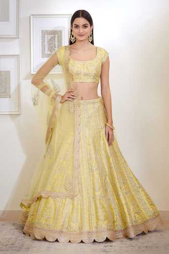 Shyam Narayan Prasad Silk Lehenga Set 