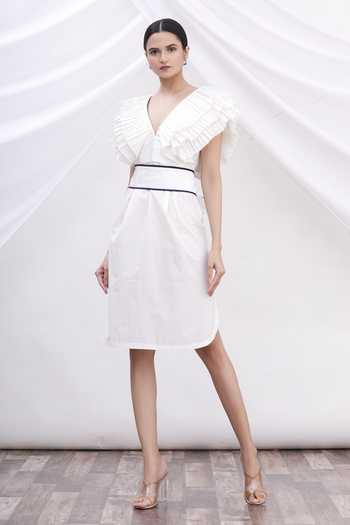 MR. Ajay Kumar Cotton Ruffle Dress 