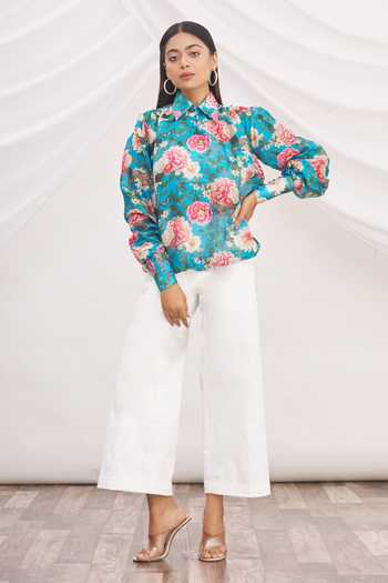 MR. Ajay Kumar Silk Printed Shirt 