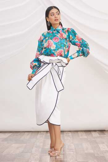 MR. Ajay Kumar Linen Wrap Skirt 