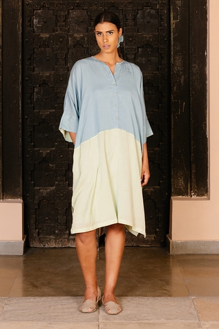 Ayaka Organic Cotton Colorblock Tunic