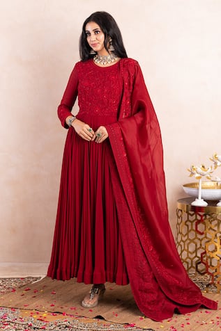 Shikha And Srishti Design Embroidered Anarkali Set 