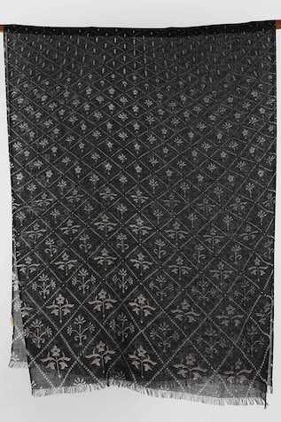 Silk Cashmere Printed Scarf 