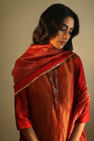 Shorshe Clothing Handloom Chanderi Stole 