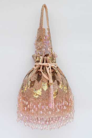 Eena Embroidered Fringe Potli Bag 