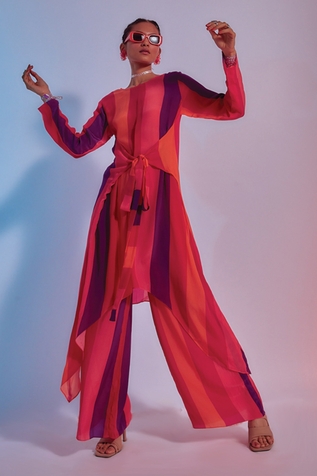 SVA by Sonam & Paras Modi Striped Kurta & Palazzo Set