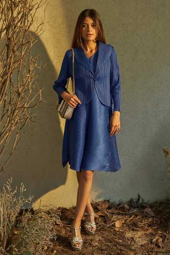 Tasuvure Zouave Pleated Bolero Jacket Dress 