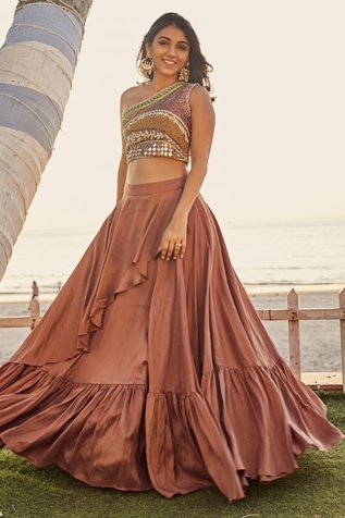 Mehak Murpana Layered Lehenga Set