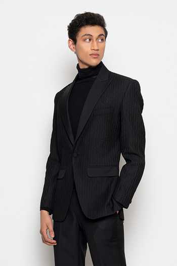 Amaare Embroidered Tuxedo & Pant Set 