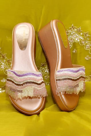Embellished Platform Wedges 