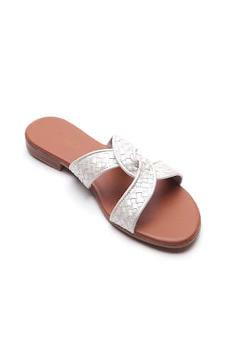 Leather Textured Strap Sandals