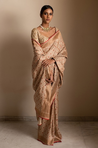 Priyanka Raajiv Silk Brocade Banarasi Saree