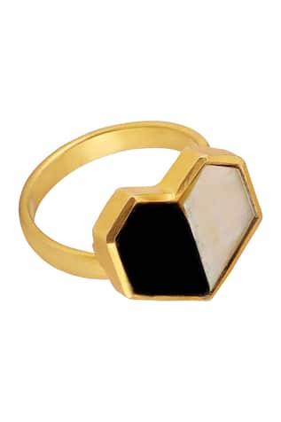 Handcrafted Stone Heart Ring 