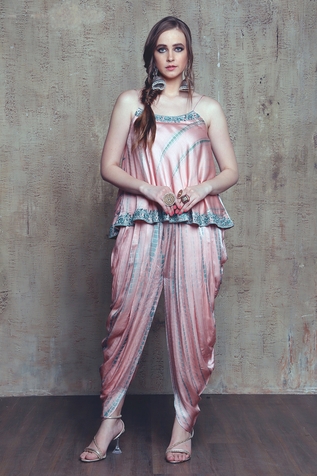 Vikram Phadnis Shibori Singlet & Dhoti Pant Set
