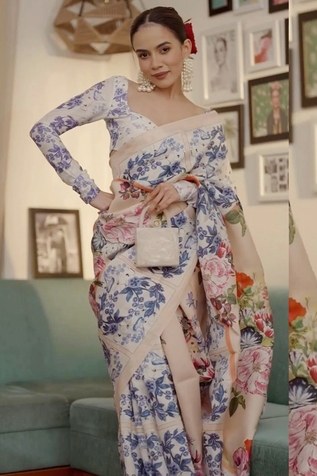 Prints by Radhika Printed Saree with Blouse