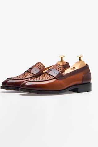 Abbey Woven Slip-On Loafers 