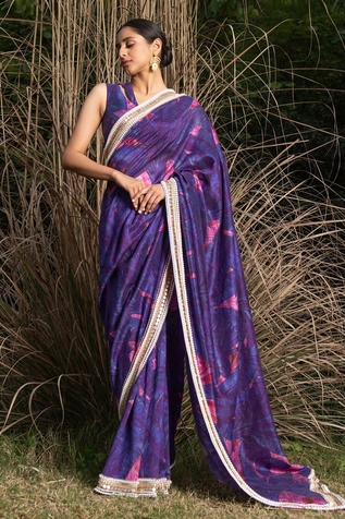 Saksham Neharicka Chanderi Printed Saree