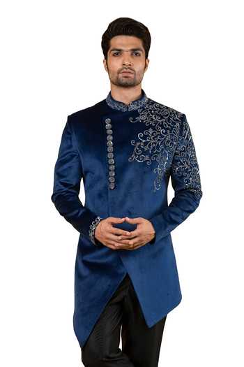 Yajy By Aditya Jain Embroidered Sherwani 