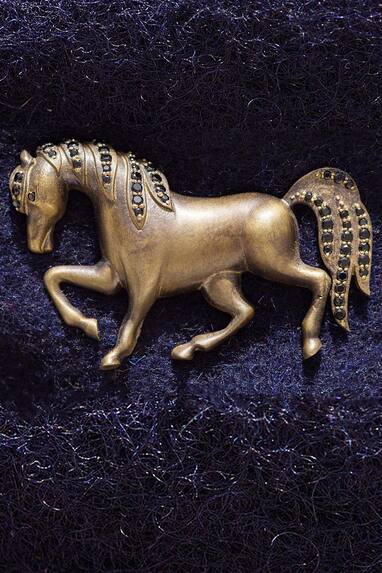 Antique Horse Brooch