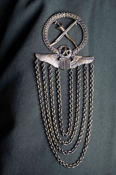 Army Medallion Brooch