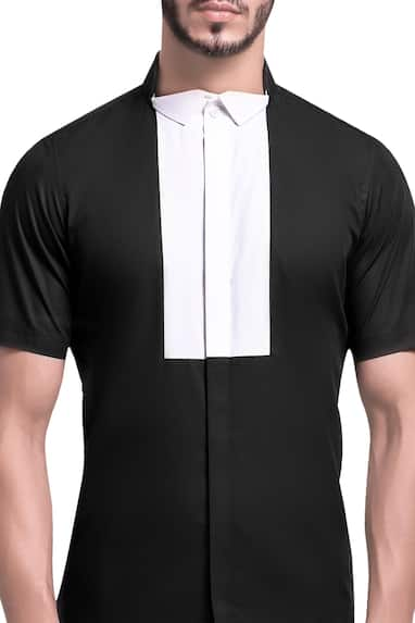 notch collar shirt