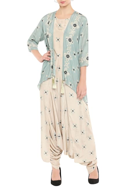 Printed Jumpsuit with Jacket